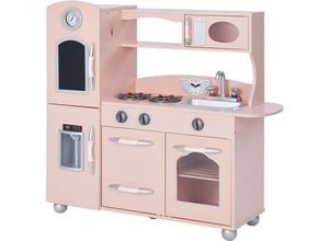 0812401016142 - Teamson Kids - Rosa Kinderküche Spielküche Kinderspielküche Holzküche TD-11414P - Rosa