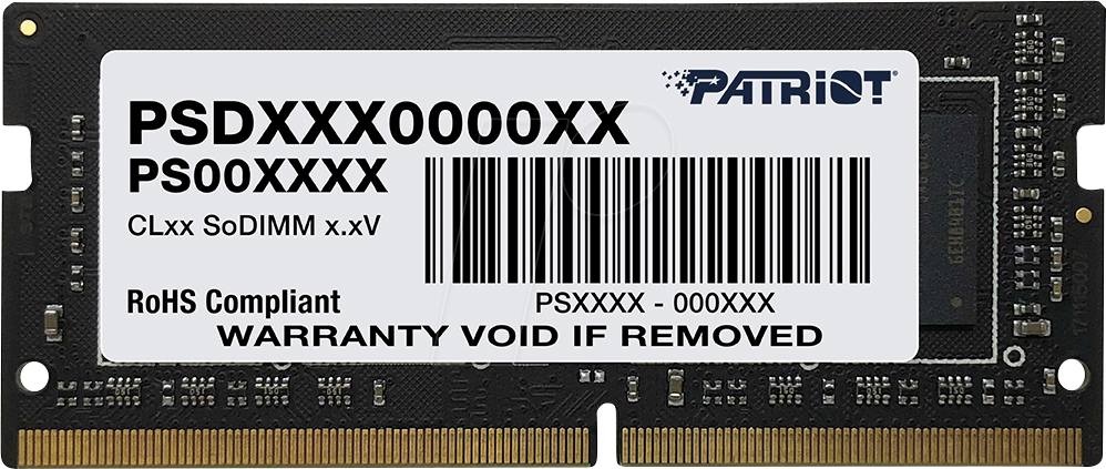 0814914023464 - 41PA0824-1019SL - 8 GB SO DDR4 2400 CL19 Signature Line 0814914023464 - 41PA0824-1019SL - 8 GB SO DDR4 2400 CL19 Signature Line