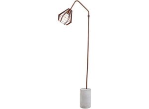 0816780025054 - Große Nachttisch-Lampe Kupfer Verarb Modern Lighting VN-L00046-EU - Rustikal Beton - Teamson Home