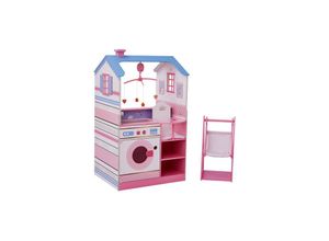 0816780027218 - Teamson Kids - Olivias Little World Wickelstation für Baby-Puppen mit Aufbewahrung – Puppenhaus Rosa - Poupée Licorne