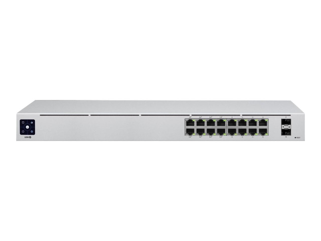 0817882028547 - UniFi Switch USW-16-POE - Switch - managed - 16 x 10 100 1000 (8 PoE+) + 2 x Gigabit SFP - Desktop an Rack montierbar - PoE+ (42 W)