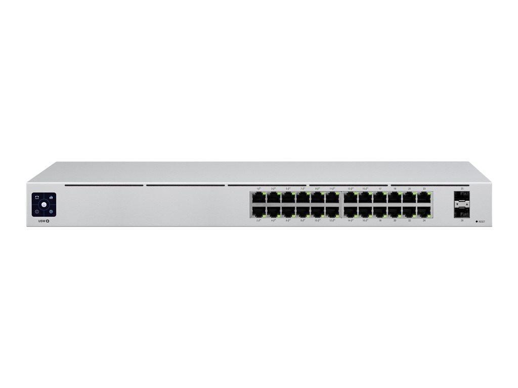 0817882028554 - UniFi Switch USW-24-POE - Switch - managed - 24 x 10 100 1000 (16 PoE+) + 2 x Gigabit SFP - Desktop an Rack montierbar - PoE++ (95 W)