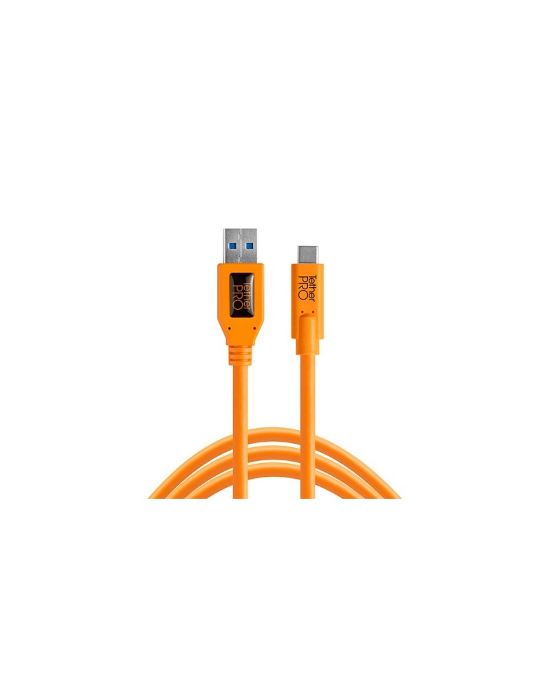 0818307014459 - Tether Tools TetherPro - USB-Kabel - USB Typ A (M) zu USB-C (M) - USB 30 - 46 m - leuchtend orange