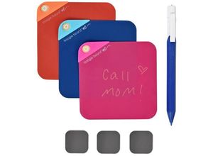 0819459016889 - Boogie Board VersaNotes™ Starter Pack Digitale Notiz-Blätter 10 x 10 cm Blau Rot Orange