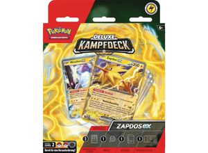 0820650457906 - Pokemon Deluxe-Kampfdeck Zapdos-ex (sofort spielbares Deck mit 60 Karten & Zubehör)