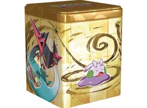 0820650458002 - Pokemon Stapel-Tin-Box Drache (3 Boosterpacks & 2 Stickerbögen)