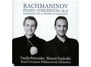 0822252219128 - Klavierkonzerte 1 & 4 - Vasily Petrenko Simon Trpceski Rlpo (CD)