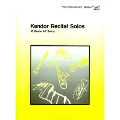 0822795103472 - Kendor recital solos