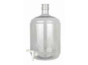 0825392002223 - Ich-zapfe - Gärflasche Glasflasche pet 12 Liter mit Hahn 5 16-7 16 - Farbe Transparent