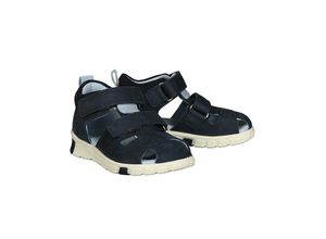 0825840432091 - Ecco - Lauflern-Sandalen MINI STRIDE mit Zehenschutz in nachtblau hellblau Gr25