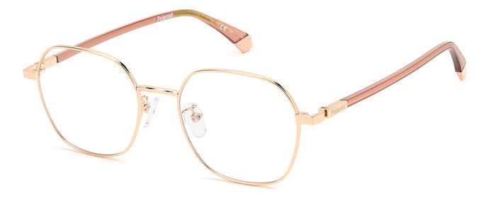 0827886057276 - Unisex PLD D474 G DDB Rahmen von BRILLEN Metall Gold Kupfer  Geometrisch