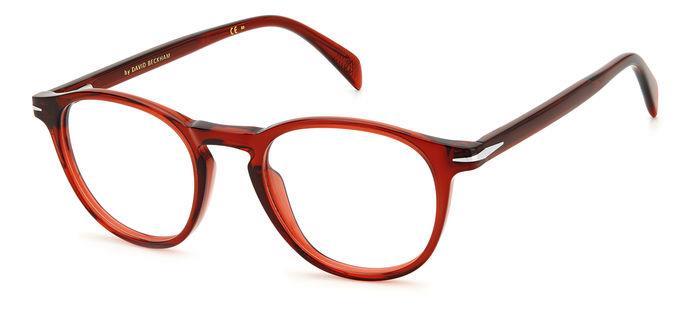 0827886510603 - Herren DB 1018 C9A Rahmen von BRILLEN Acetat Rot  Rund