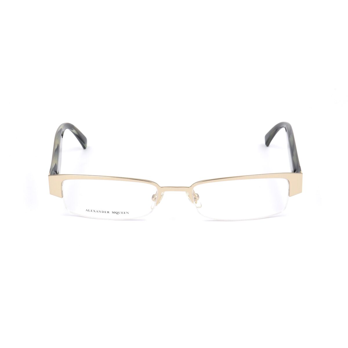 0827886843480 - Unisex Spectacle frame Alexander McQueen AMQ-4159-R2E Golden Ø 51 mm