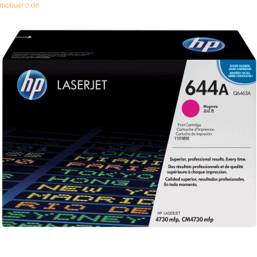 0829160664682 - 644A Magenta Original LaserJet Toner Cartridge Tonerkartusche 1 Stück(e)