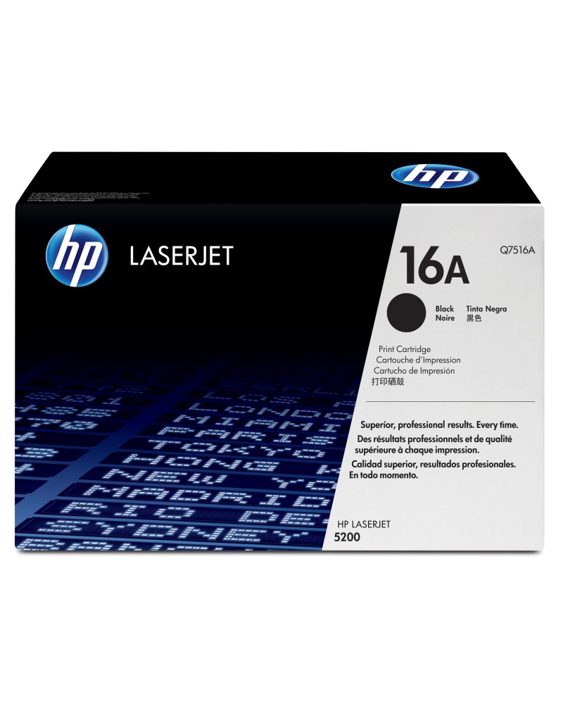 0829160755045 - Toner Q7516A (16A) - Schwarz - Kapazität 12000 Seiten (Q7516A)