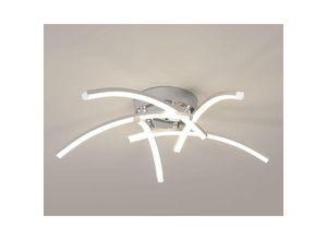 0838240385553 - Moderne LED-Deckenleuchte 29W - Gebogenes Licht 4500K 3450 Lumen - Neutrales Licht 52 cm für Schlafzimmer Wohnzimmer Büro - Aiskdan