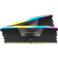 0840006600121 - CORSAIR Arbeitsspeicher VENGEANCE RBG DDR5 5600 optimiert für AMD-Mainboards RGB Gr 2 x 32GB 5600 MHz schwarz-weiß (weiß schwarz)