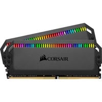 0840006607304 - Dominator Platinum RGB DDR4-3200 - 16GB - CL16 - Dual Channel (2 Stück) - Unterstützt Intel XMP - Schwarz mit RGB