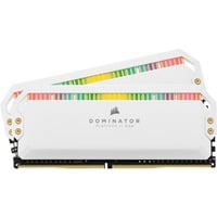 0840006625322 - Dominator Platinum RGB DDR4-3600 - 16GB - CL18 - Dual Channel (2 Stück) - Unterstützt Intel XMP - Weiß mit RGB