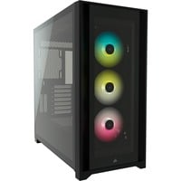 0840006627517 - CORSAIR Gaming-Gehäuse iCUE 5000X RGB Computergehäuse schwarz Computer-Gehäuse