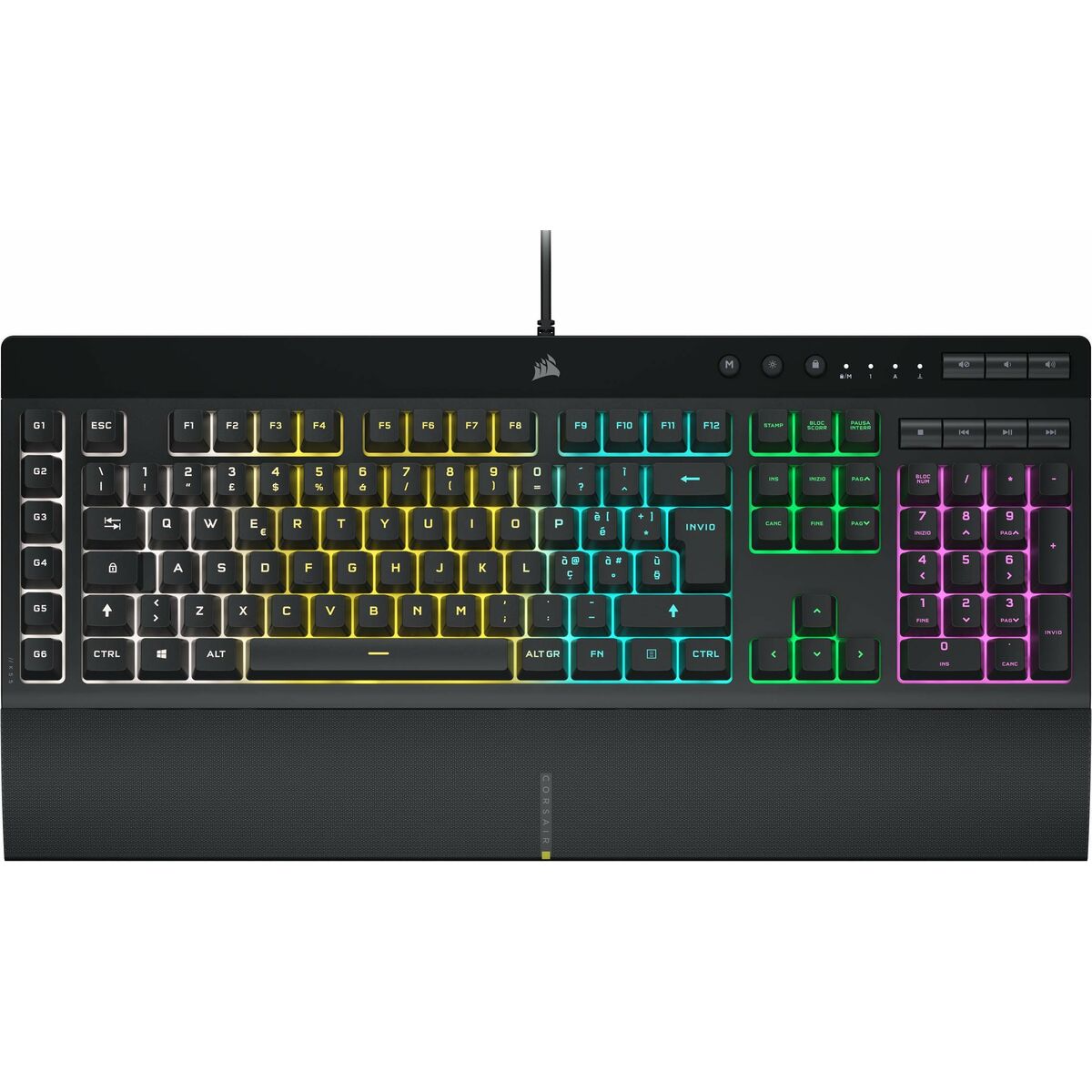 0840006631736 - Tastatur K55 RGB PRO Qwerty Spanisch Schwarz