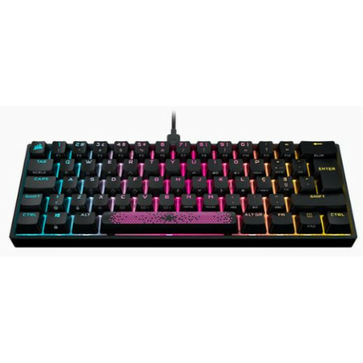 0840006655688 - Tastatur K55 RGB Schwarz Qwerty Spanisch
