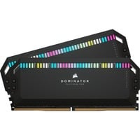 0840006664949 - Dominator Platinum RGB DDR5-6400 - 64GB - CL32 - Dual Channel (2 Stück) - Unterstützt Intel XMP - Schwarz mit RGB