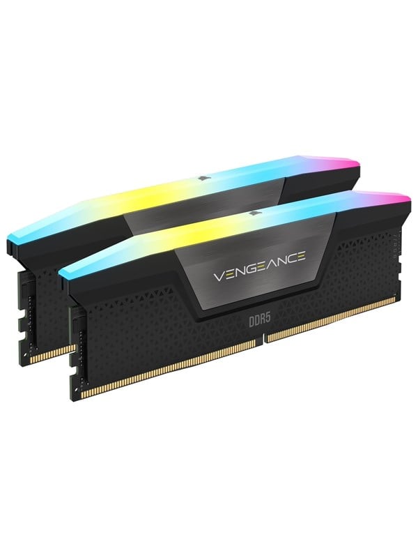 0840006666073 - Vengeance RGB DDR5-6400 - 32GB - CL36 - Dual Channel (2 Stück) - Unterstützt Intel XMP - Schwarz mit RGB