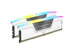 0840006674900 - Vengeance RGB DDR5-6000 - 32GB - CL36 - Dual Channel (2 Stück) - Unterstützt Intel XMP - Weiß mit RGB