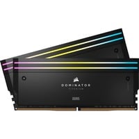 0840006676430 - Dominator Titanium DDR5-6400 - 96GB - CL32 - Dual Channel (2 Stück) - Unterstützt Intel XMP - Schwarz mit RGB 0840006676430 - Dominator Titanium DDR5-6400 - 96GB - CL32 - Dual Channel (2 Stück) - Unterstützt Intel XMP - Schwarz mit RGB