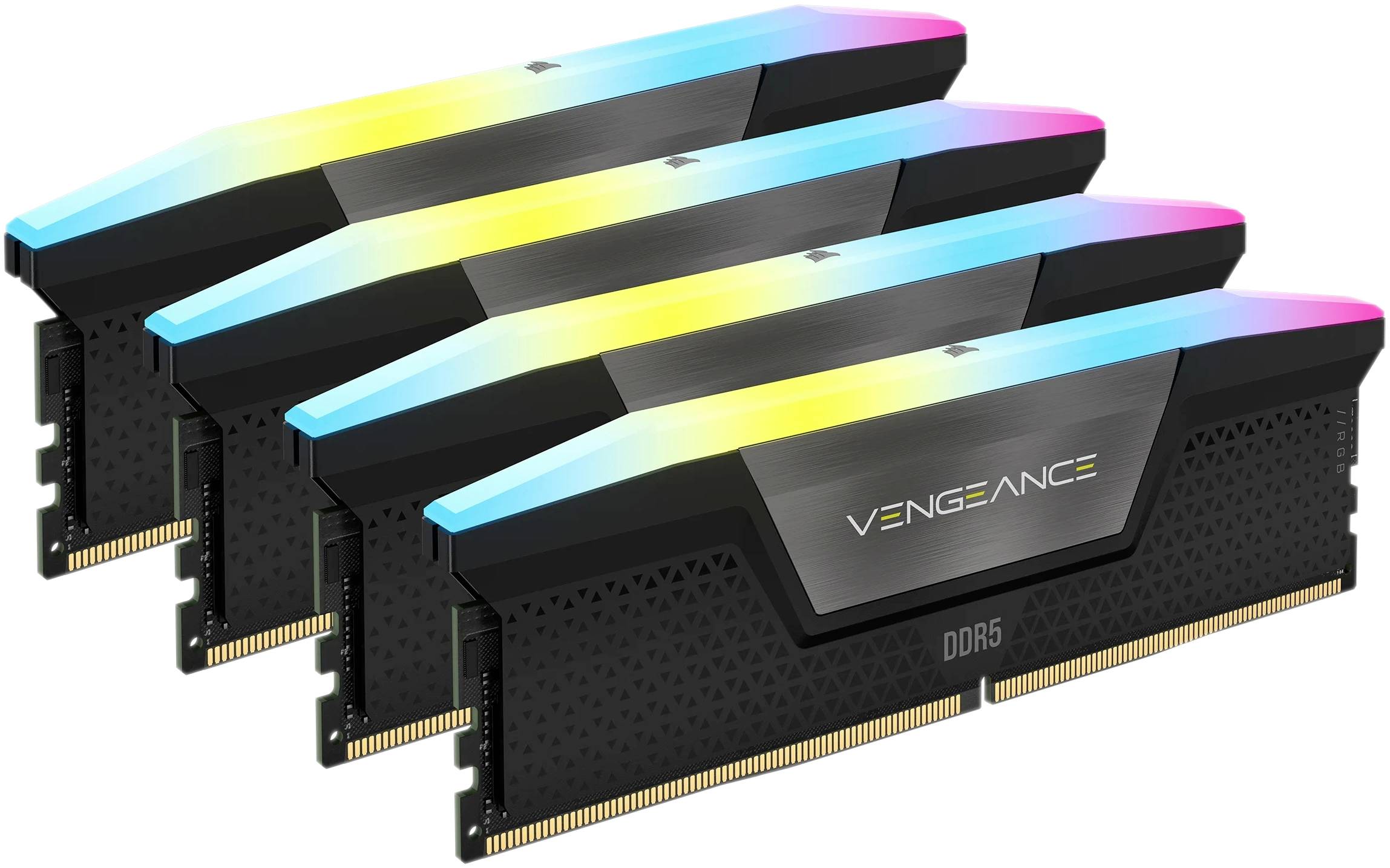 0840006676713 - Vengeance RGB DDR5-5600 - 128GB - CL40 - Quad-Kanal (4 Stück) - Unterstützt Intel XMP - Schwarz mit RGB