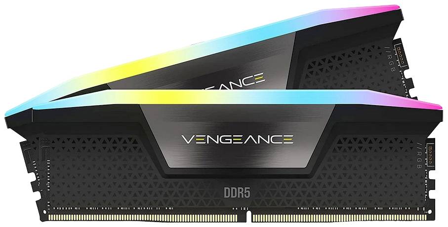 0840006679660 - Vengeance RGB DDR5-5600 - 64GB - CL40 - Dual Channel (2 Stück) - Unterstützt Intel XMP - Schwarz mit RGB