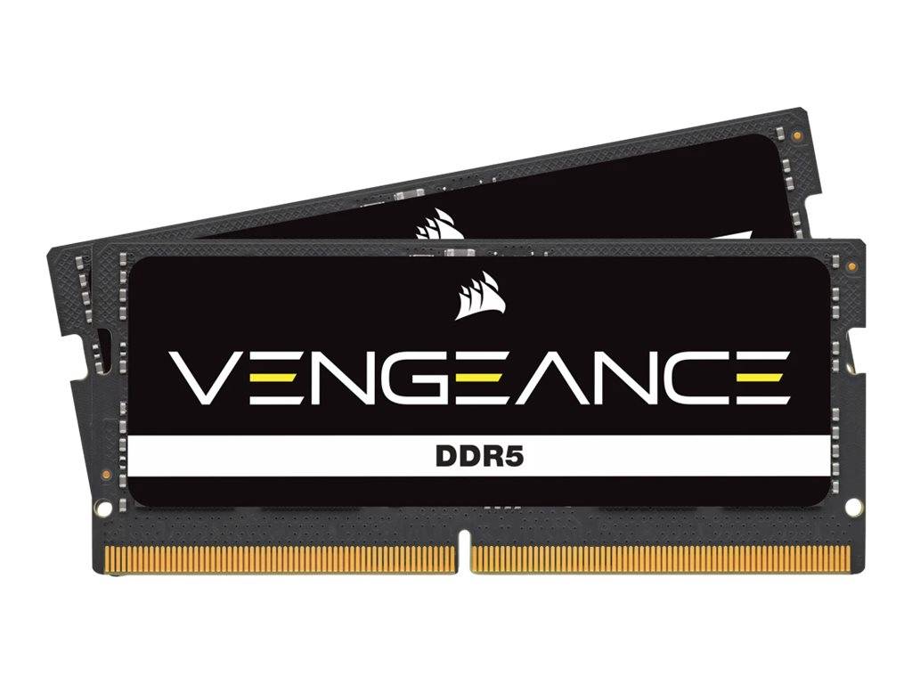 0840006680512 - Vengeance SODIMM DDR5-5200 - 64GB - CL44 - Dual Channel (2 Stück) - Unterstützt Intel XMP - Schwarz