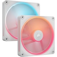 0840006688754 - iCUE LINK LX140-R 2-pack - Gehäuselüfter - 140mm - Weiß mit RGB-Beleuchtung - 37 dBA