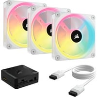 0840006697985 - CORSAIR Gehäuselüfter iCUE LINK QX120 RGB Starter-Kit – Weiß 120-mm-PWM-Lüfter Computer-Kühler RGB-Lüfter weiß Weitere PC-Komponenten