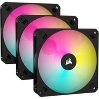 0840006698975 - iCUE AR120 Digital RGB - Black - 3-pack - Gehäuselüfter - 120 mm - Schwarz mit RGB LED - 27 dBA