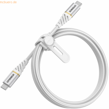 0840104218488 - Cavo Premium Intrecciato Ricarica usb-c a usb-c Fast Charge 1M Bianco - Otterbox