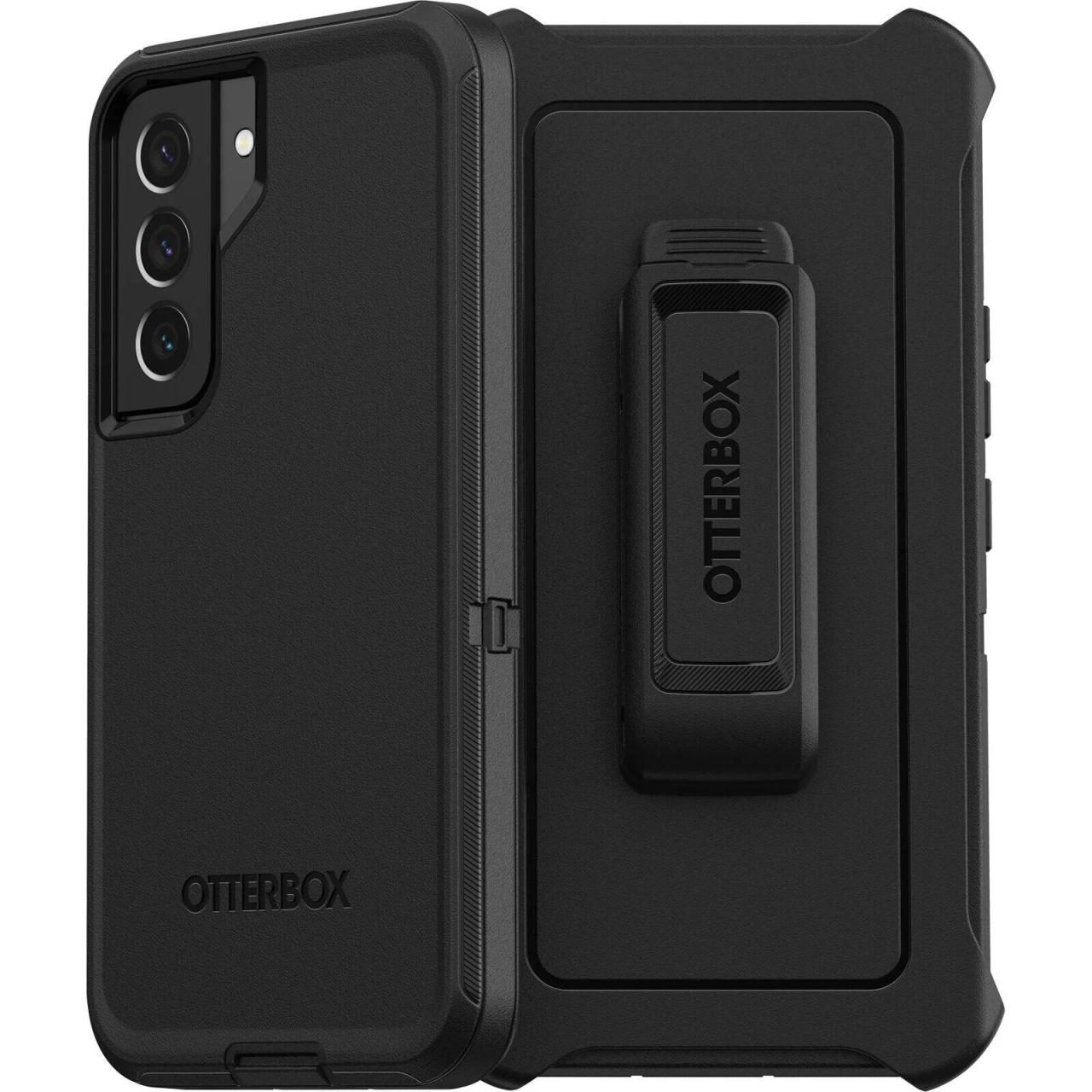 0840104295342 - Otterbox Defender Cover Samsung Galaxy S22 Schwarz Stoßfest Staubdicht Standfunktion Induktives Laden