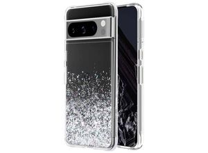 0840171734416 - Case-Mate Twinkle Ombre Case Backcover Google Pixel 8 Pro Transparent Glitter Induktives Laden Stoßfest