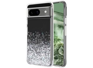 0840171734423 - Case-Mate Twinkle Ombre Case Backcover Google Pixel 8 Transparent Glitter Stoßfest Induktives Laden