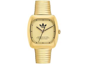 0840190030612 - Quarzuhr ADIDAS ORIGINALS RETRO WAVE ONE Armbanduhren goldfarben Damen Quarzuhren Armbanduhr Damenuhr Herrenuhr