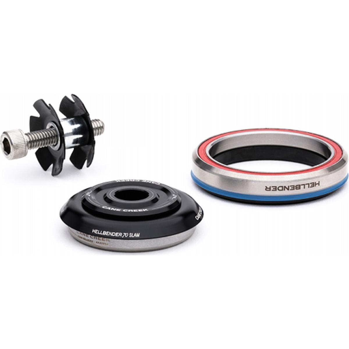 0840226090917 - Hellbender 70 Slam Tapered IS41 286 - IS52 40 Schwarz mit Premium Lagern