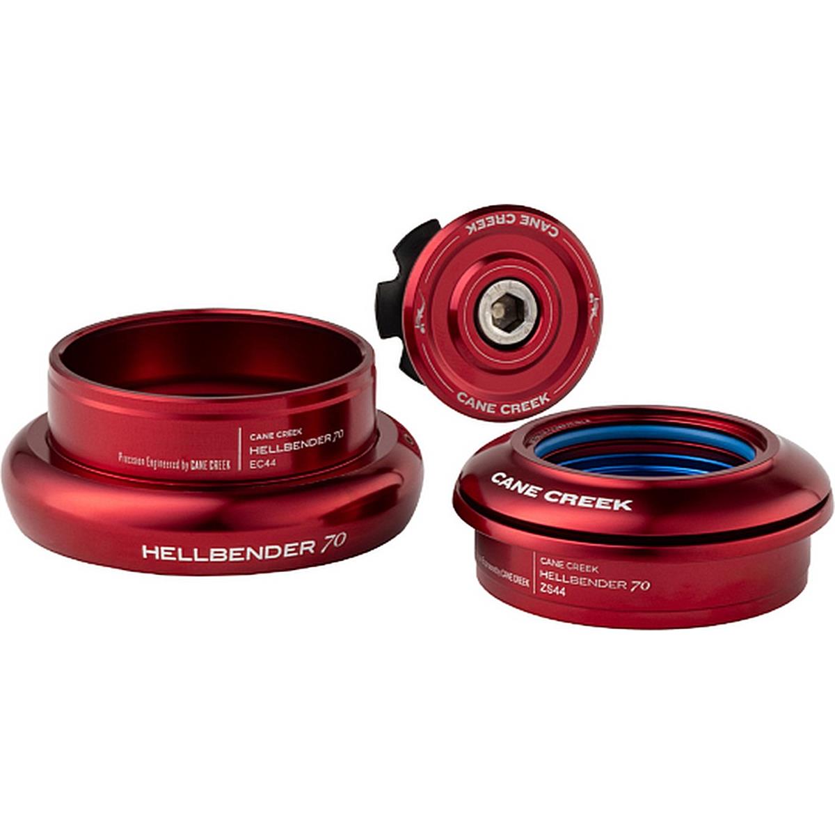 0840226102467 - Hellbender 70 Tapered Steuersatz ZS44 286 EC44 40 - Rot