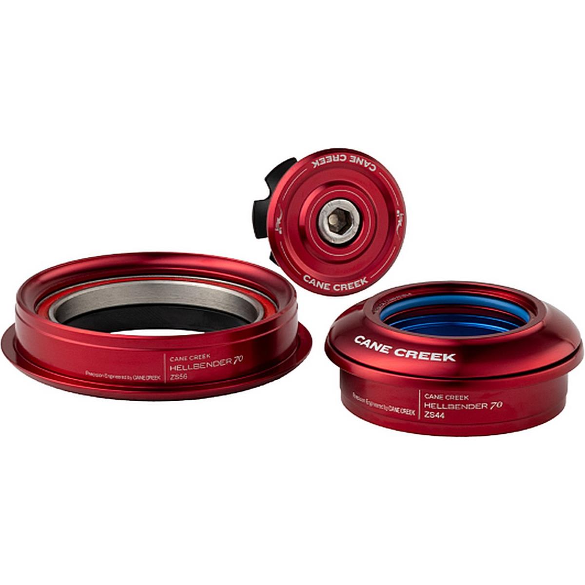 0840226113517 - Hellbender 70 Tapered Steuersatz ZS44 286 ZS56 40 Rot - Hohe Haltbarkeit und modernes Design