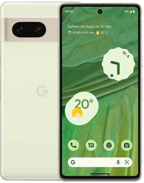 0840244700676 - Google Pixel 7 - 5G Smartphone - Dual-SIM - RAM 8 GB   Interner Speicher 128 GB - OLED-Display - 63 - 2400 x 1080 Pixel (90 Hz) - 2 x Rückkamera 50 MP 12 MP - front camera 108 Megapixel - - Zitronengras (99933885)