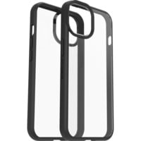 0840262384964 - React Series - Hintere Abdeckung für Mobiltelefon - antimikrobiell - Polycarbonat Kunstfaser - Black Crystal (transparent schwarz) - für Apple iPhone 14