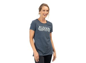 0840273744207 - T-Shirt Foundation Tri-Blend Navy Frost-Papyrus Damen