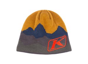 0840273744894 - Mütze Beanie Goldbraun-Feuerrot