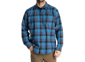 0840273783787 - Flanellhemd Cottonwood Midweight Blue Fusion-Black