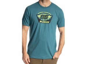 0840273793304 - T-Shirt Pioneer 99 Tri-Blend Heathered Teal-Hi-Vis